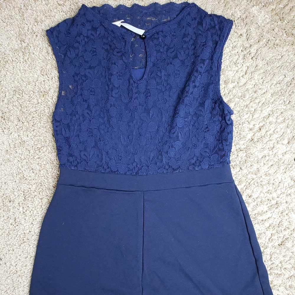 Dark Blue Romper - Picture 2 of 5